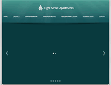 Tablet Screenshot of eightstreetapartments.com